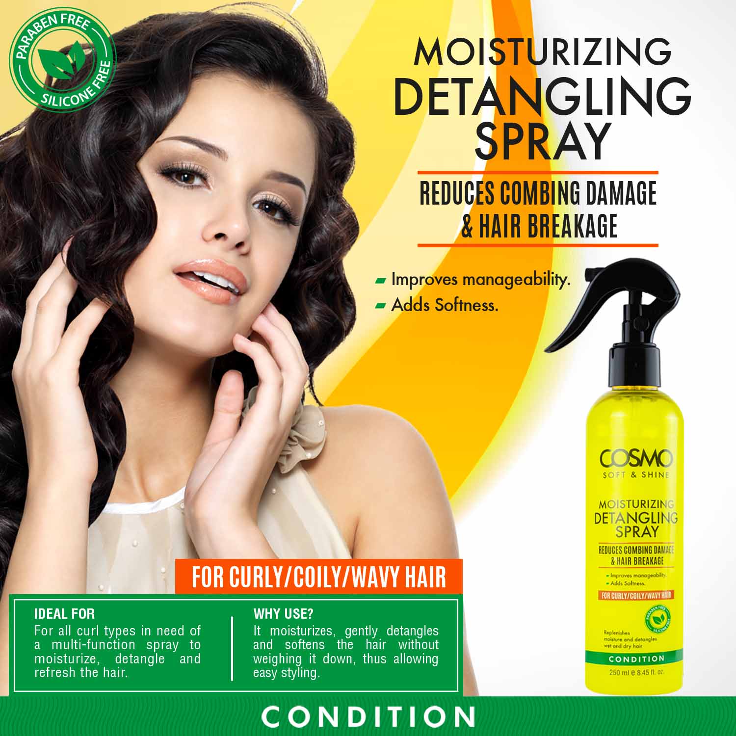 Soft & Shine Moisturizing Detangling Spray